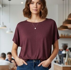 Vintage Womans Size 16 Graff California Wear‎ Maroon Top